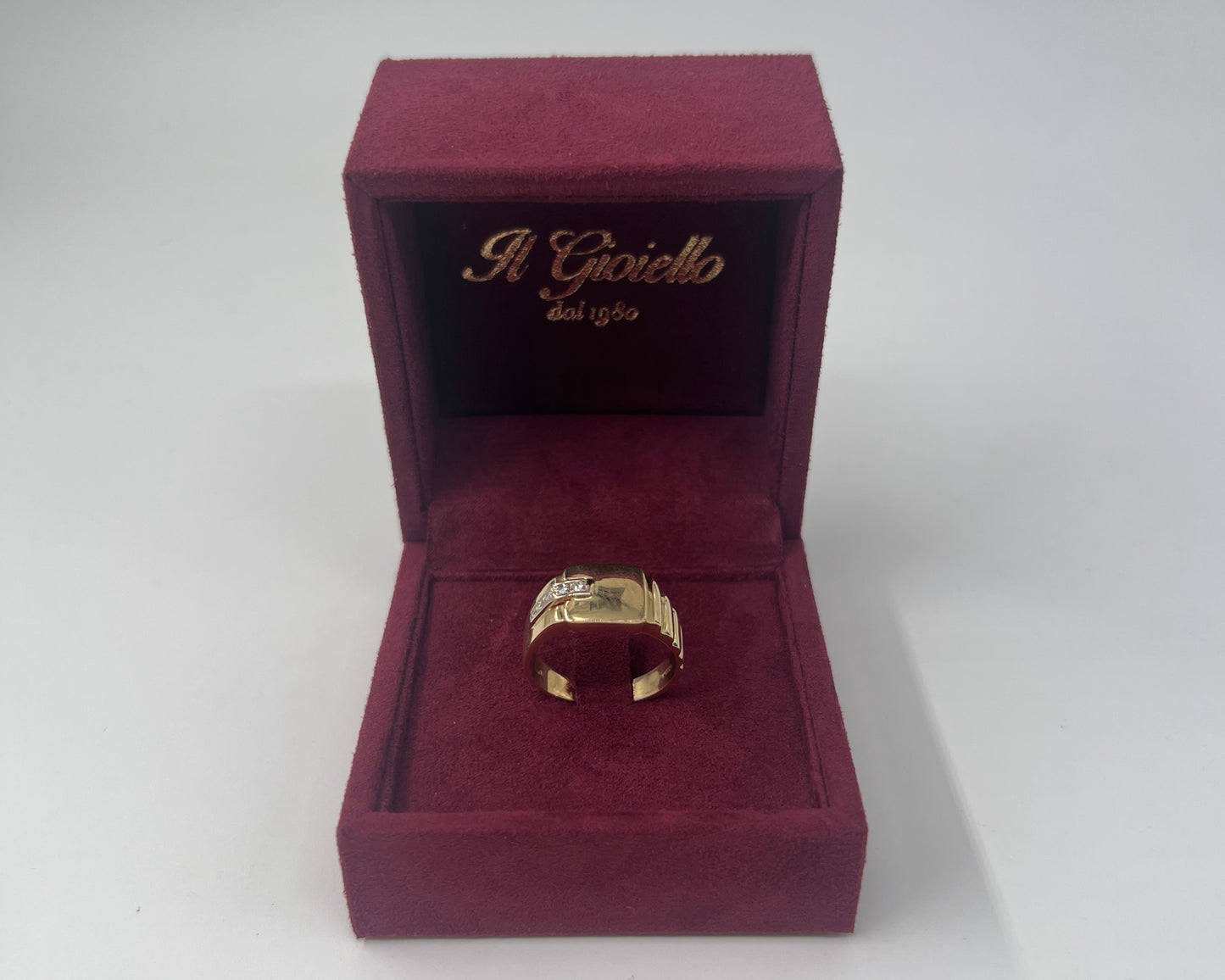 ANELLO IN ORO 18KT BICOLOR CON DIAMANTI