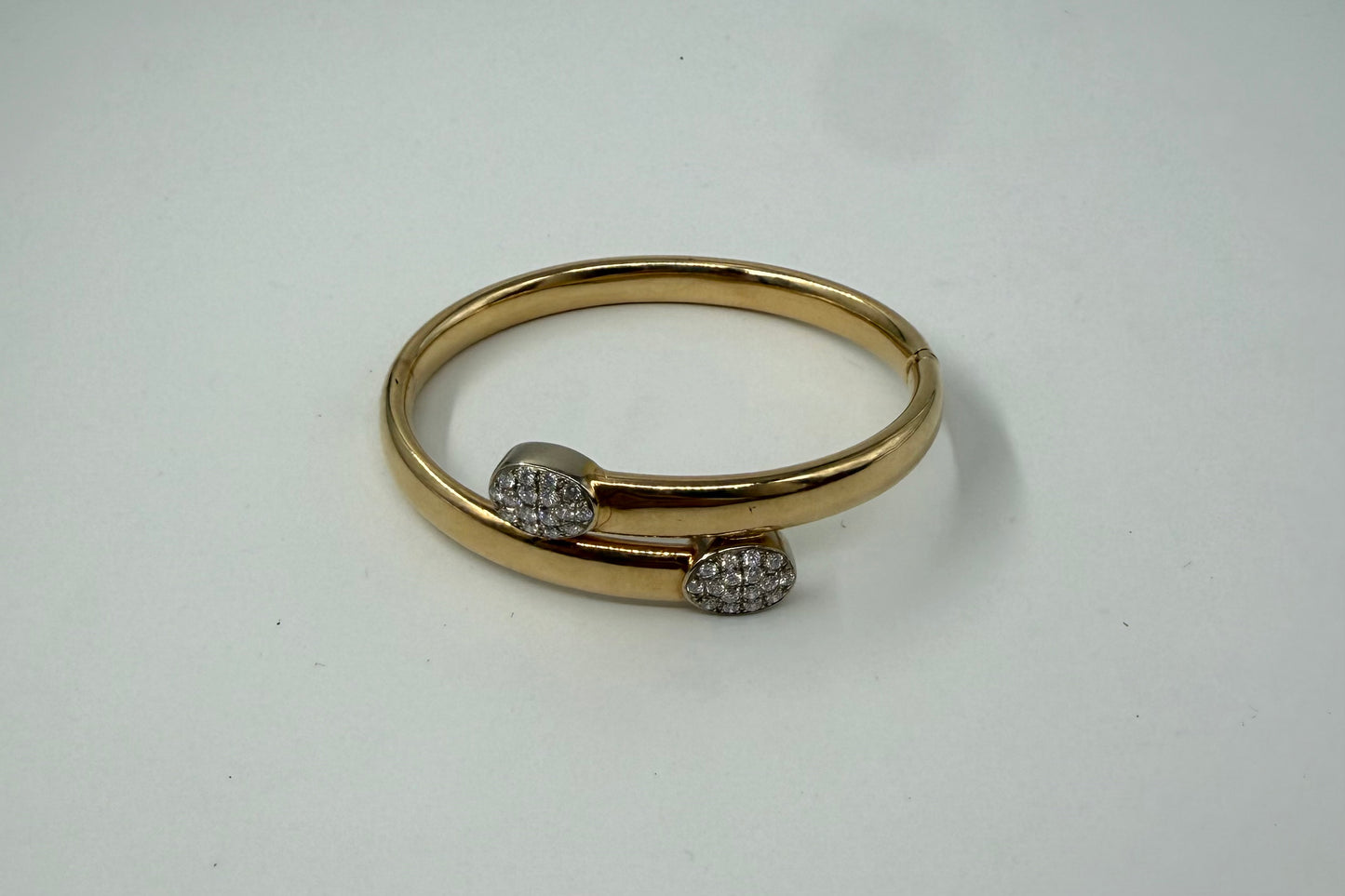 BRACCIALE 18 KT BICOLOR CON DIAMANTI