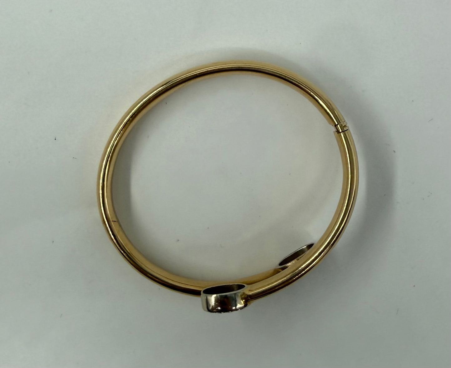 BRACCIALE 18 KT BICOLOR CON DIAMANTI