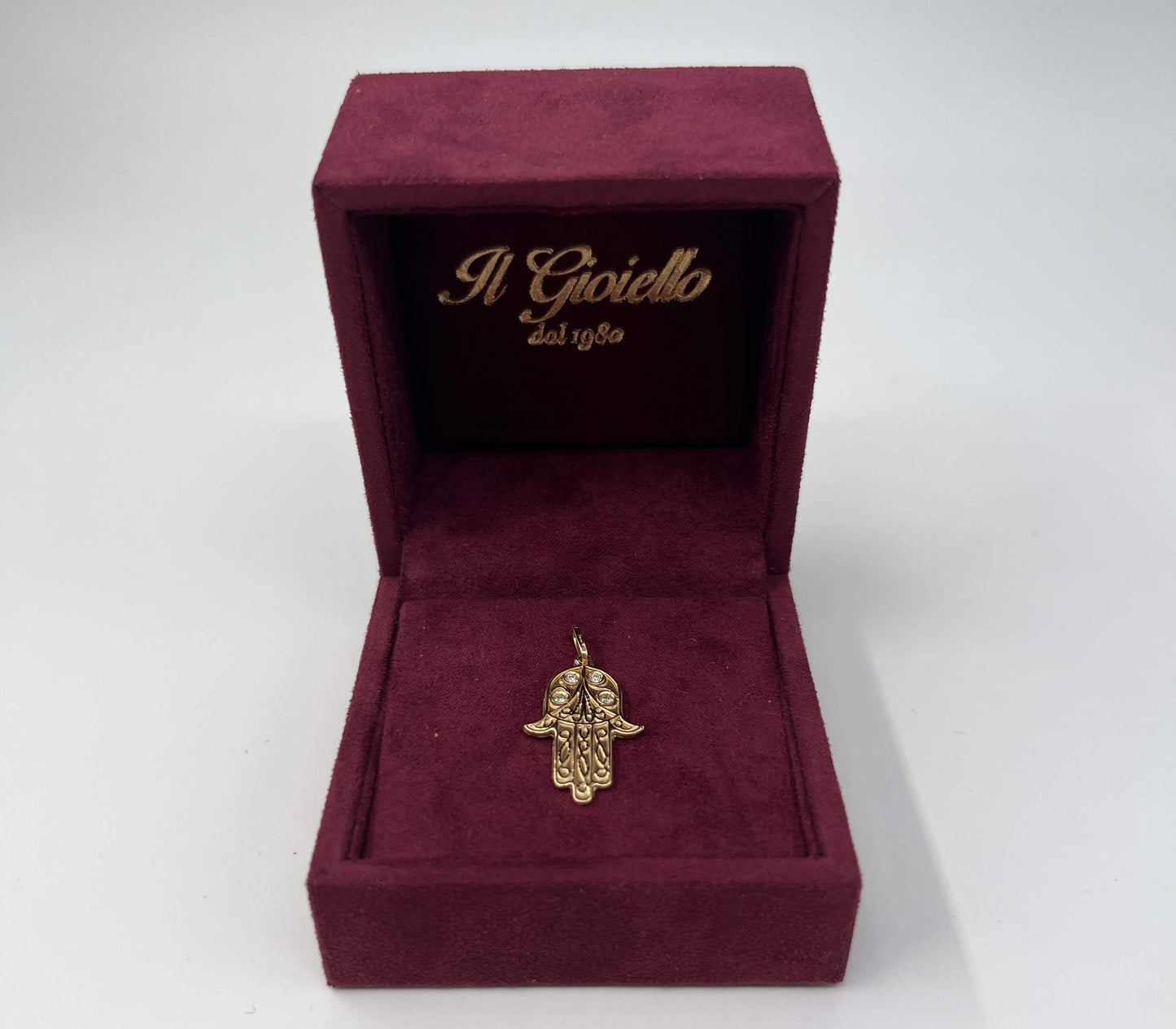 CIONDOLO ORO 18KT GIALLO CON DIAMANTI