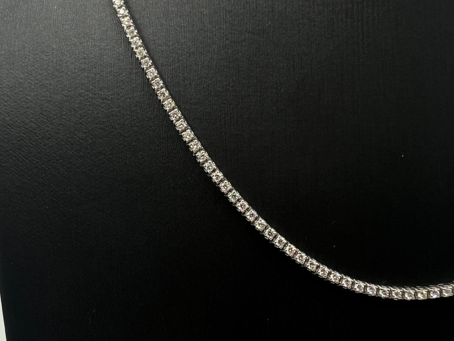 COLLANA TENNIS ORO 18KT E DIAMANTI