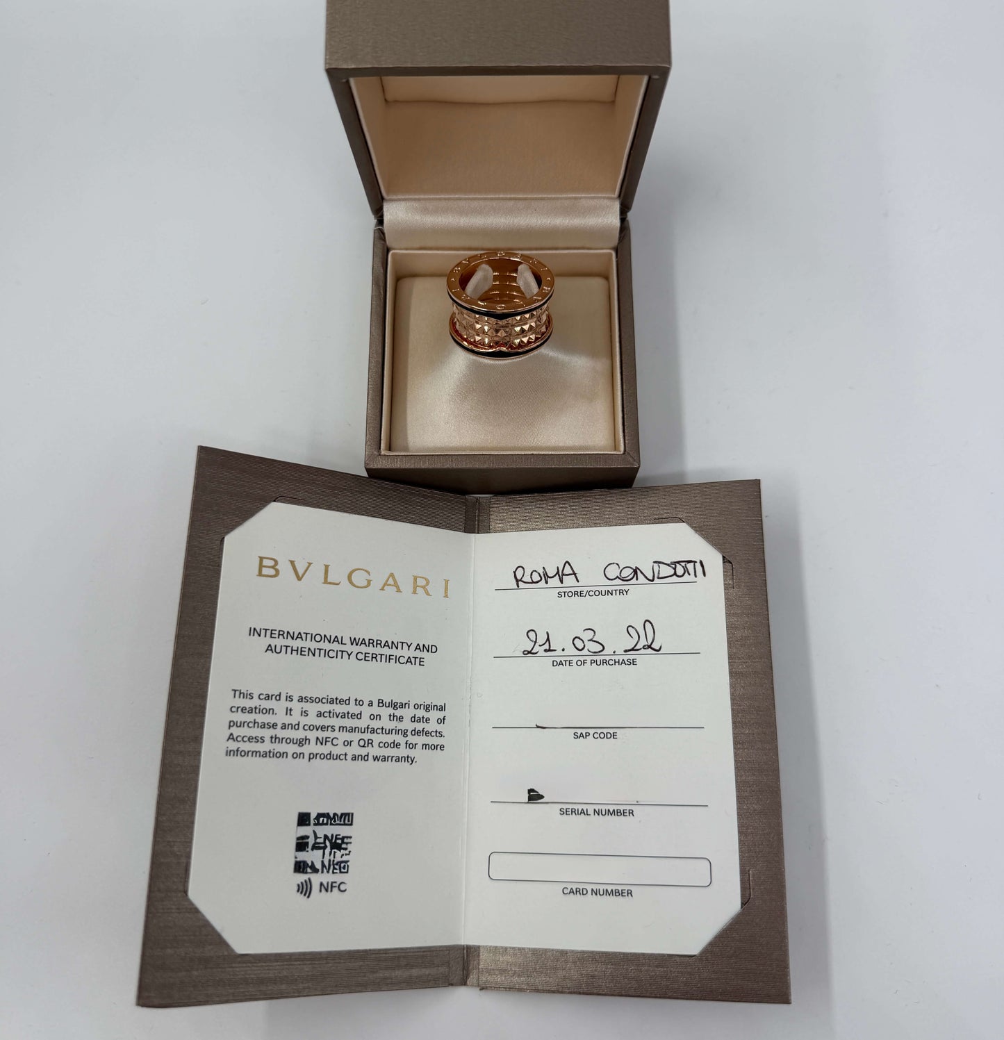 ANELLO IN ORO 18KT ROSA BVLGARI