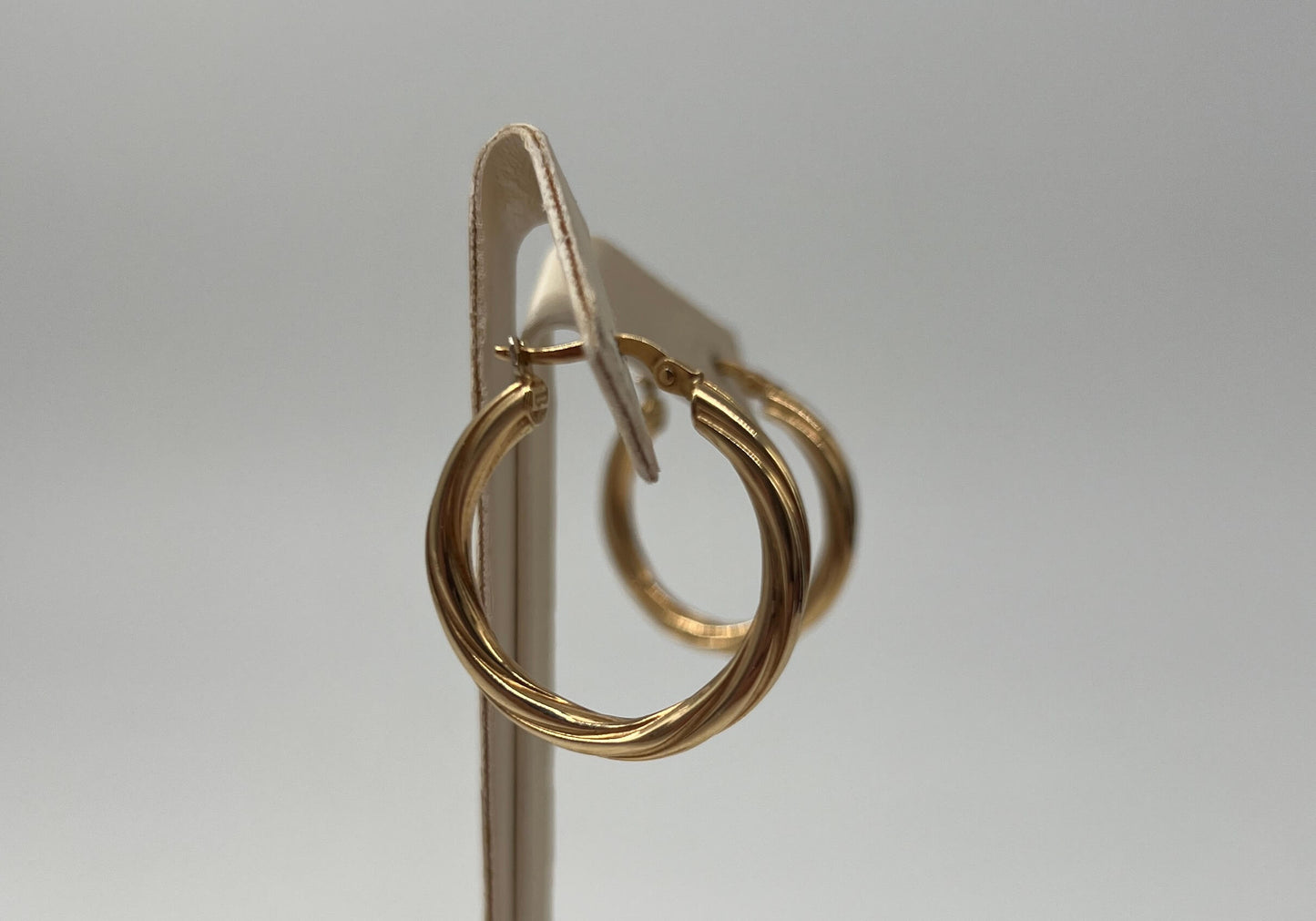 COPPIA DI ORECCHINI ORO 18KT GIALLO