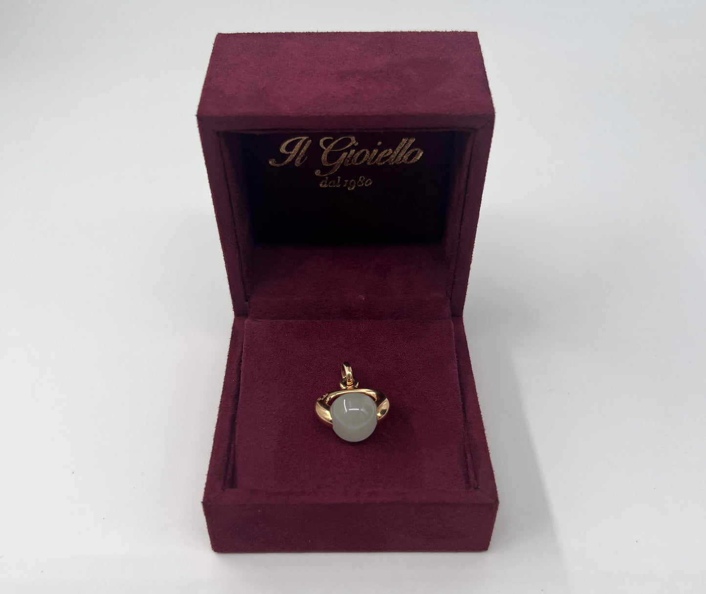 CIONDOLO ORO 18KT ROSA CON PIETRA DI LUNA (POMELLATO)
