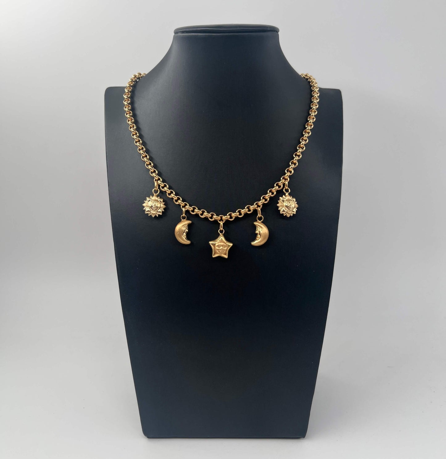 COLLANA ORO 18KT GIALLO CON CIONDOLI