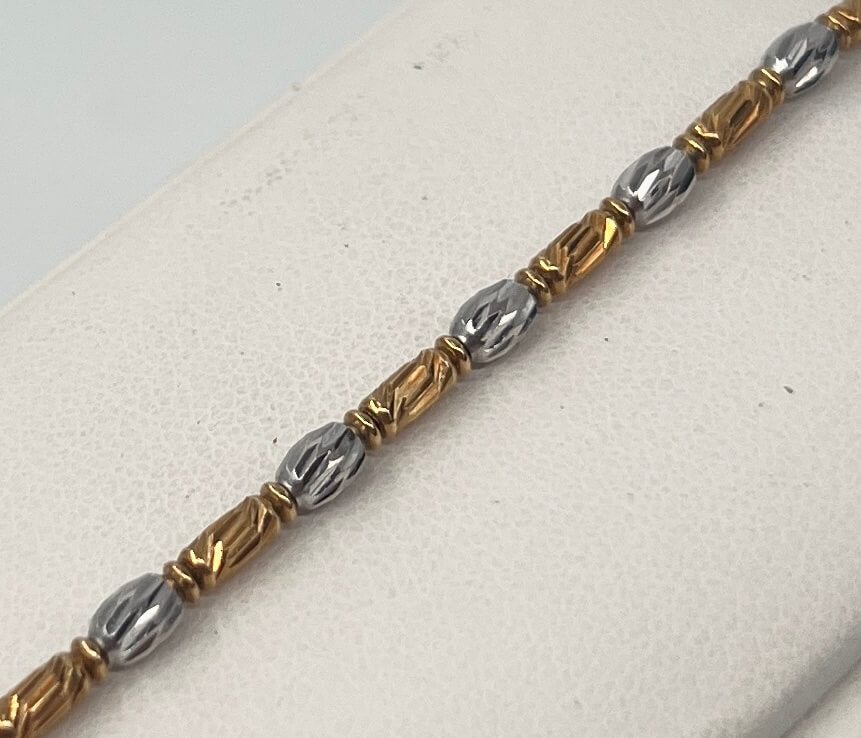 BRACCIALE 18 KT BICOLOR