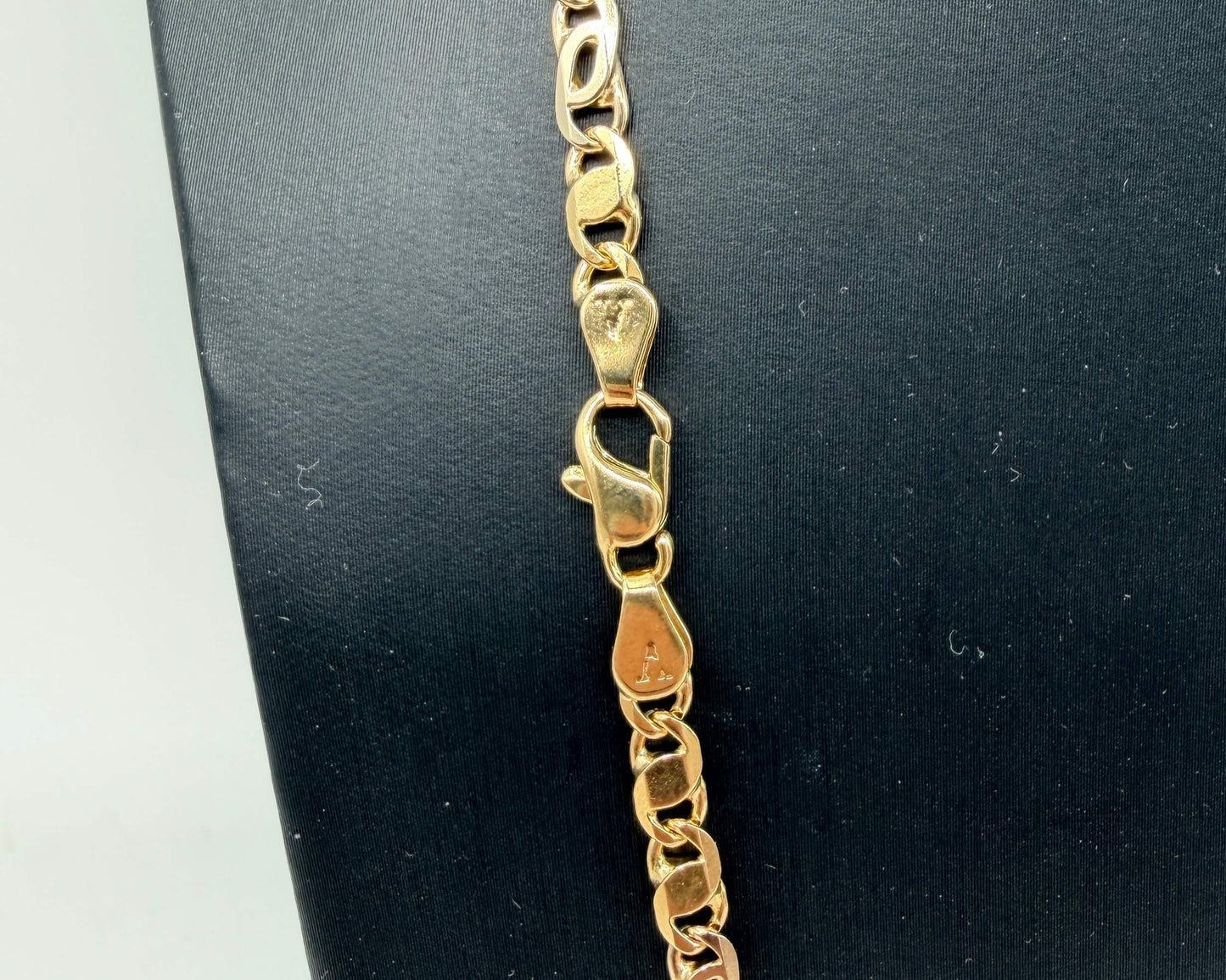 COLLANA ORO 18KT BICOLOR infiniti pieni e vuoti alternati 25.42G