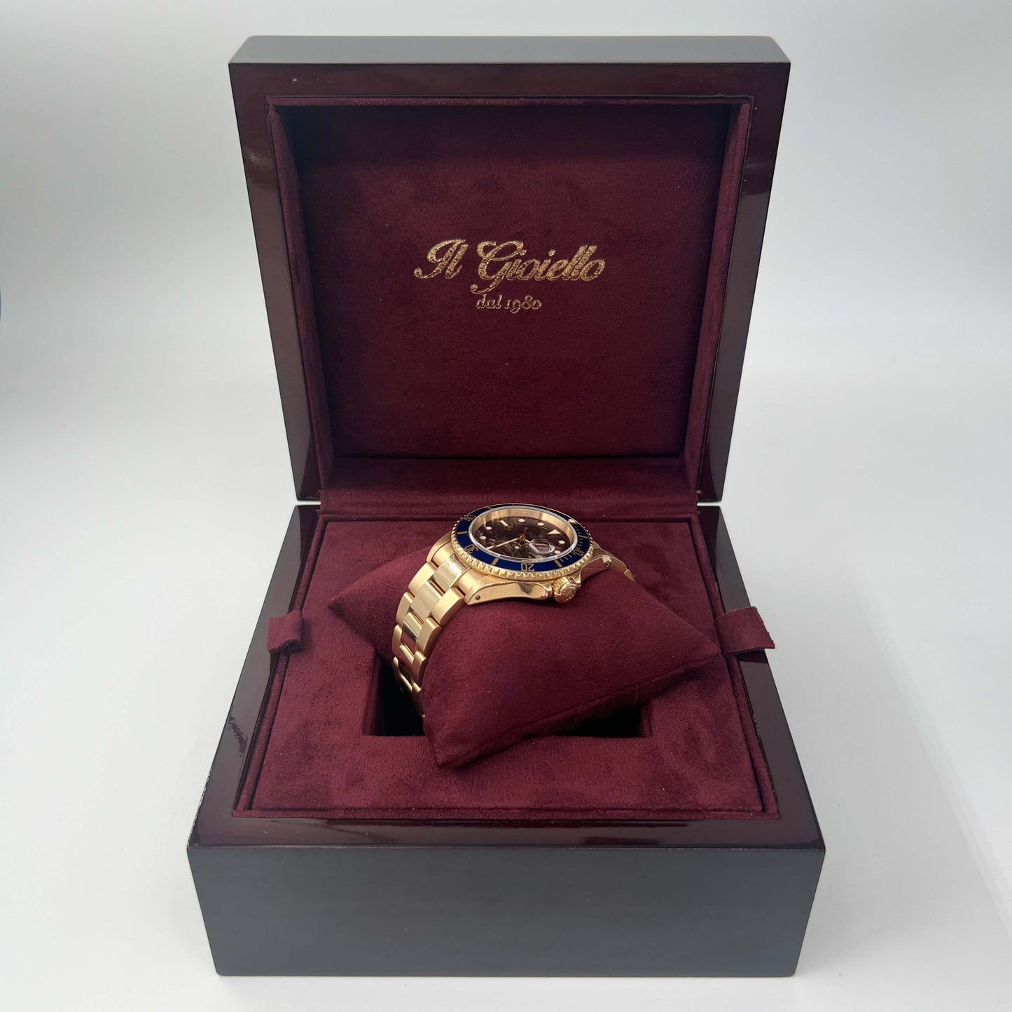 ROLEX SUBMARINER ORO QUADRANTE BLU VIRATO - FULL SET