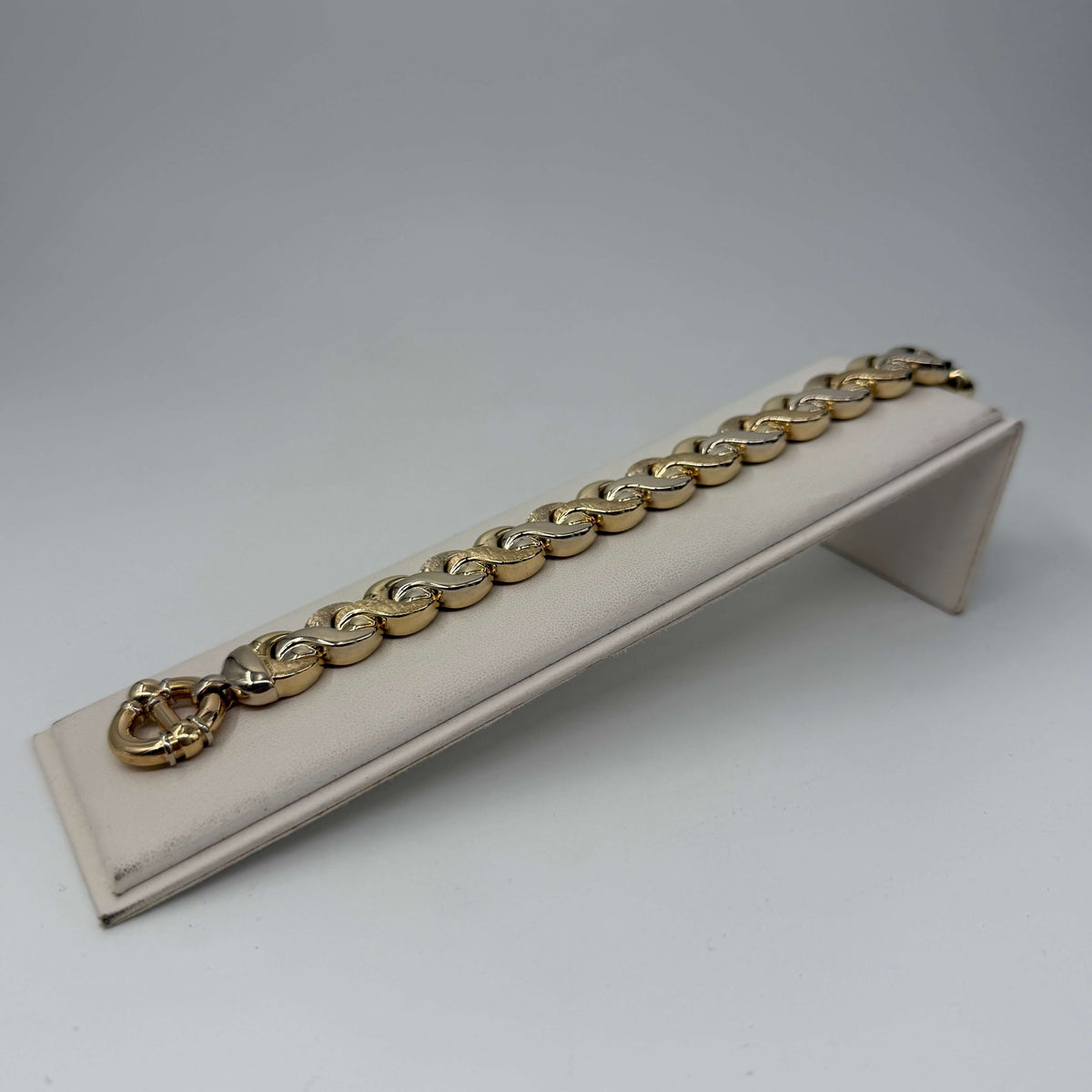 BRACCIALE ORO 18KT BICOLOR semi-rigido 36.02 gr