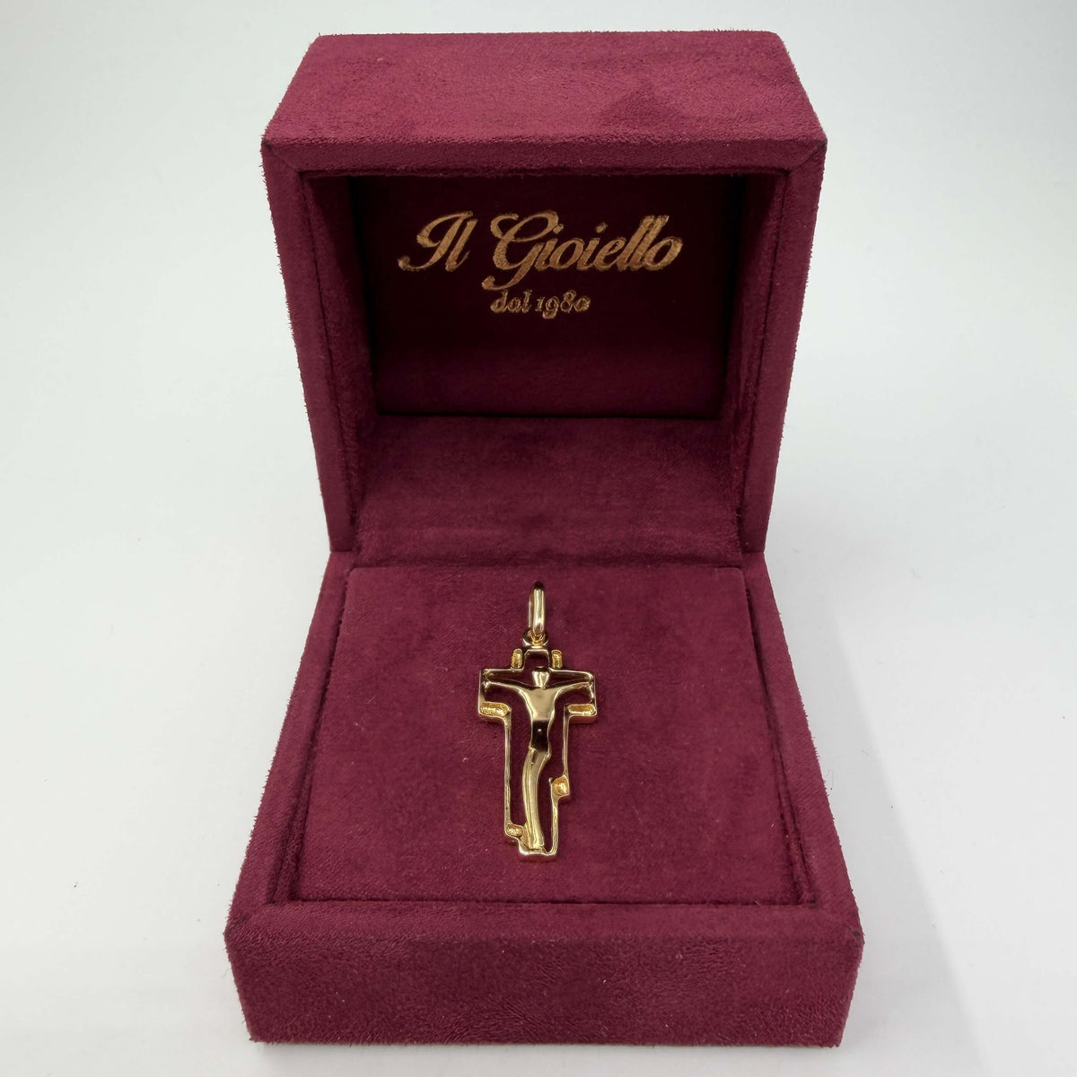CIONDOLO ORO 18KT GIALLO Croce Con Corpo 2.97 gr