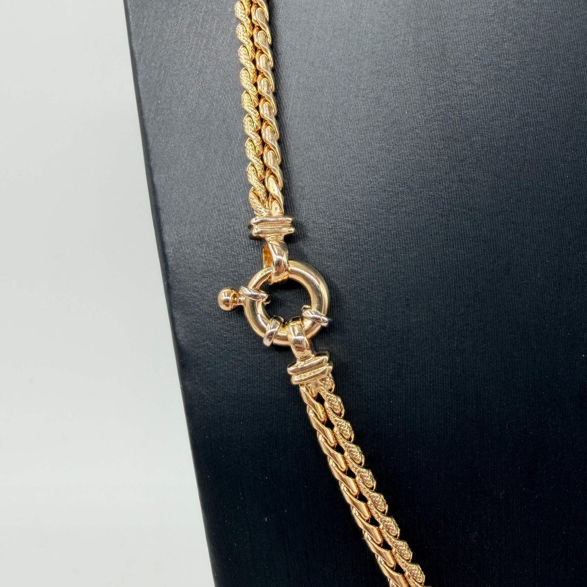 COLLANA ORO 18KT BICOLOR Collier Multifilo Pendente 28.51 gr