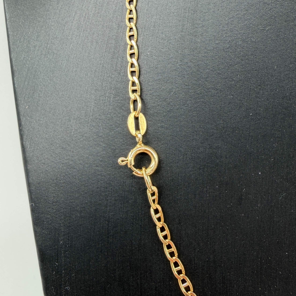 COLLANA ORO 18KT GIALLO Ovale Sbarrato 4.92 gr