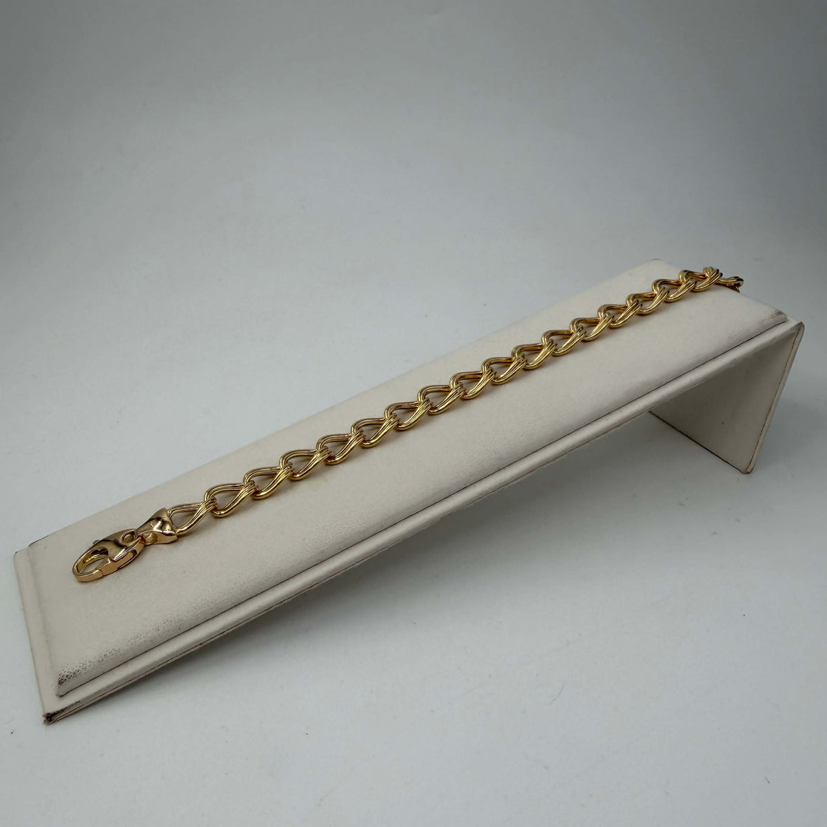 BRACCIALE ORO 18KT GIALLO Doppi Ovali Uniti 10.62 gr