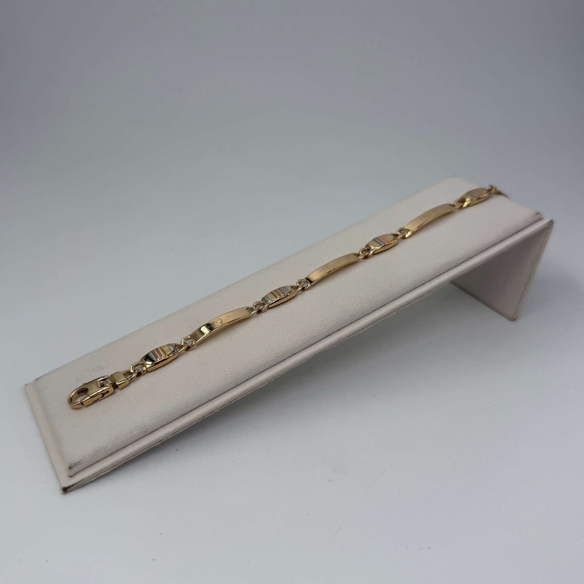 BRACCIALE ORO 18KT TRICOLOR Semirigido 19.22 gr