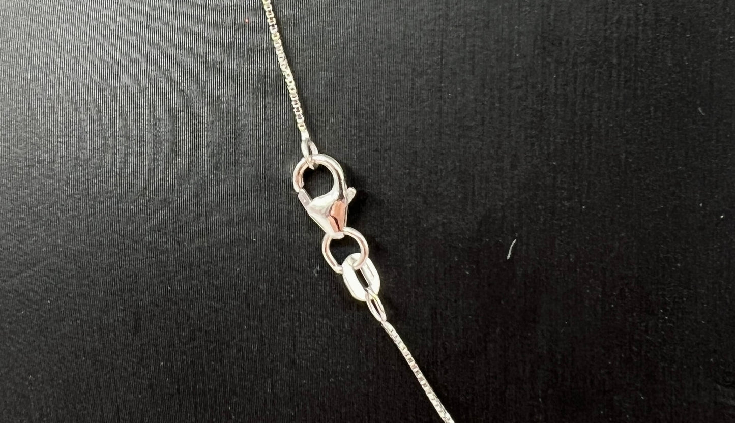 COLLANA ORO 18KT BIANCA CON DIAMANTE