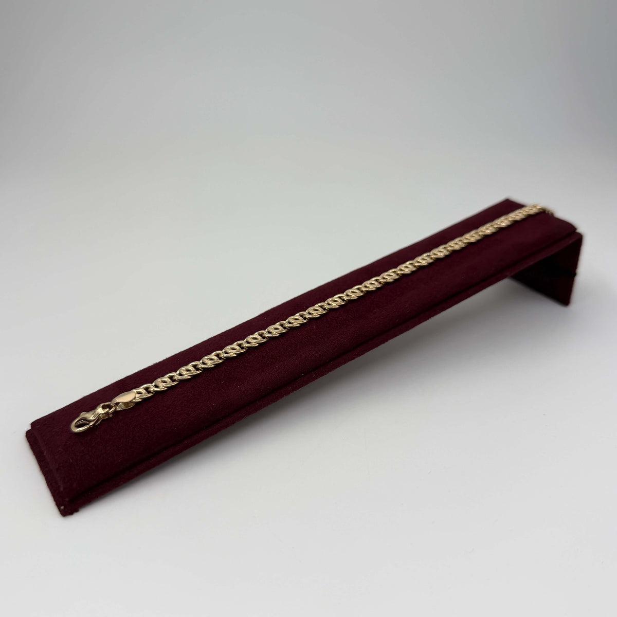 BRACCIALE ORO 18KT GIALLO Doppio Ovale 8.08 gr