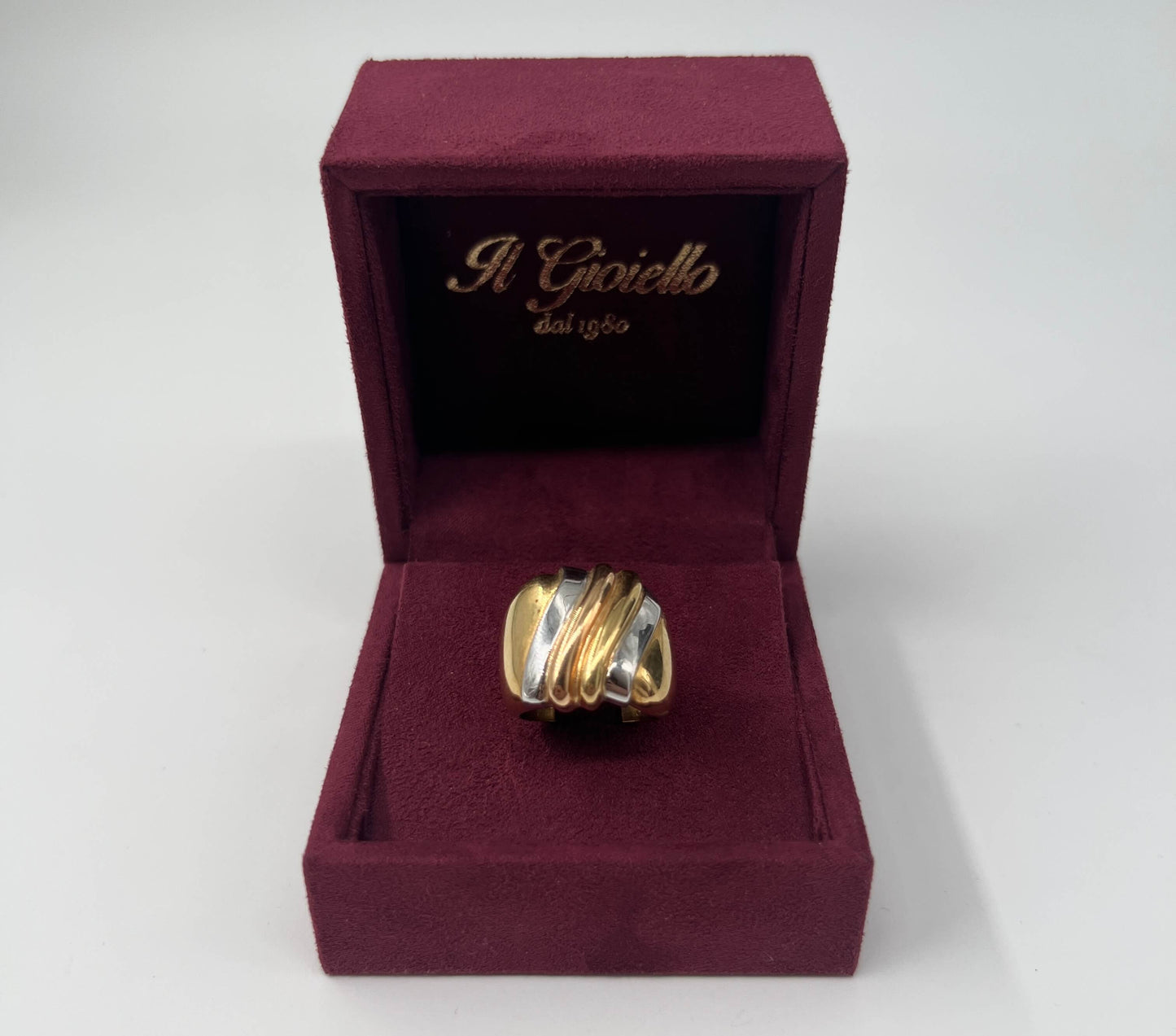 ANELLO IN ORO 18KT TRICOLOR