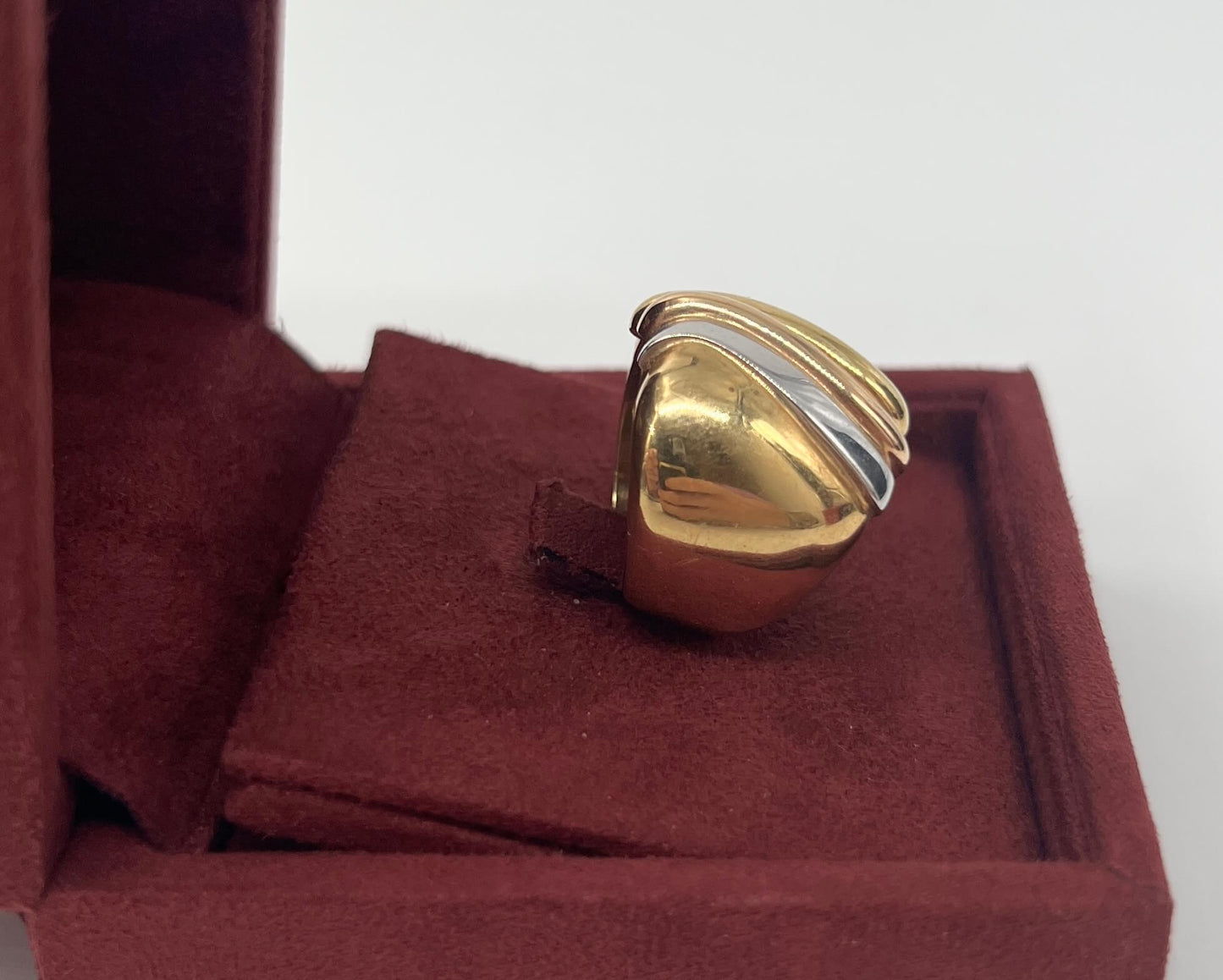 ANELLO IN ORO 18KT TRICOLOR