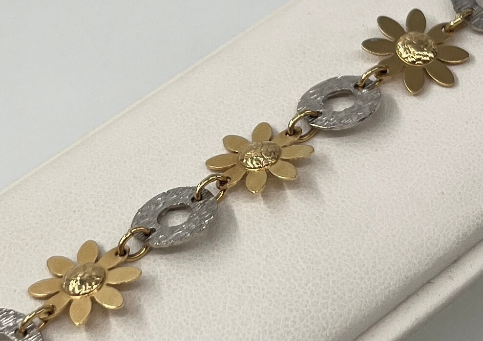 BRACCIALE 18 KT BICOLOR