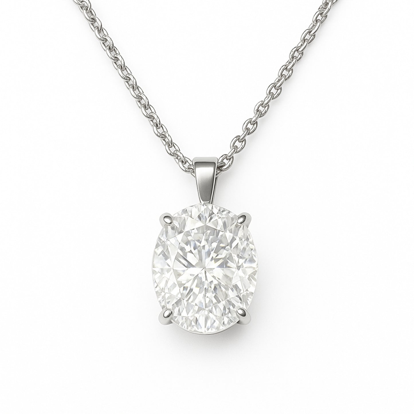 COLLANA 925 CON PENDENTE OVALE