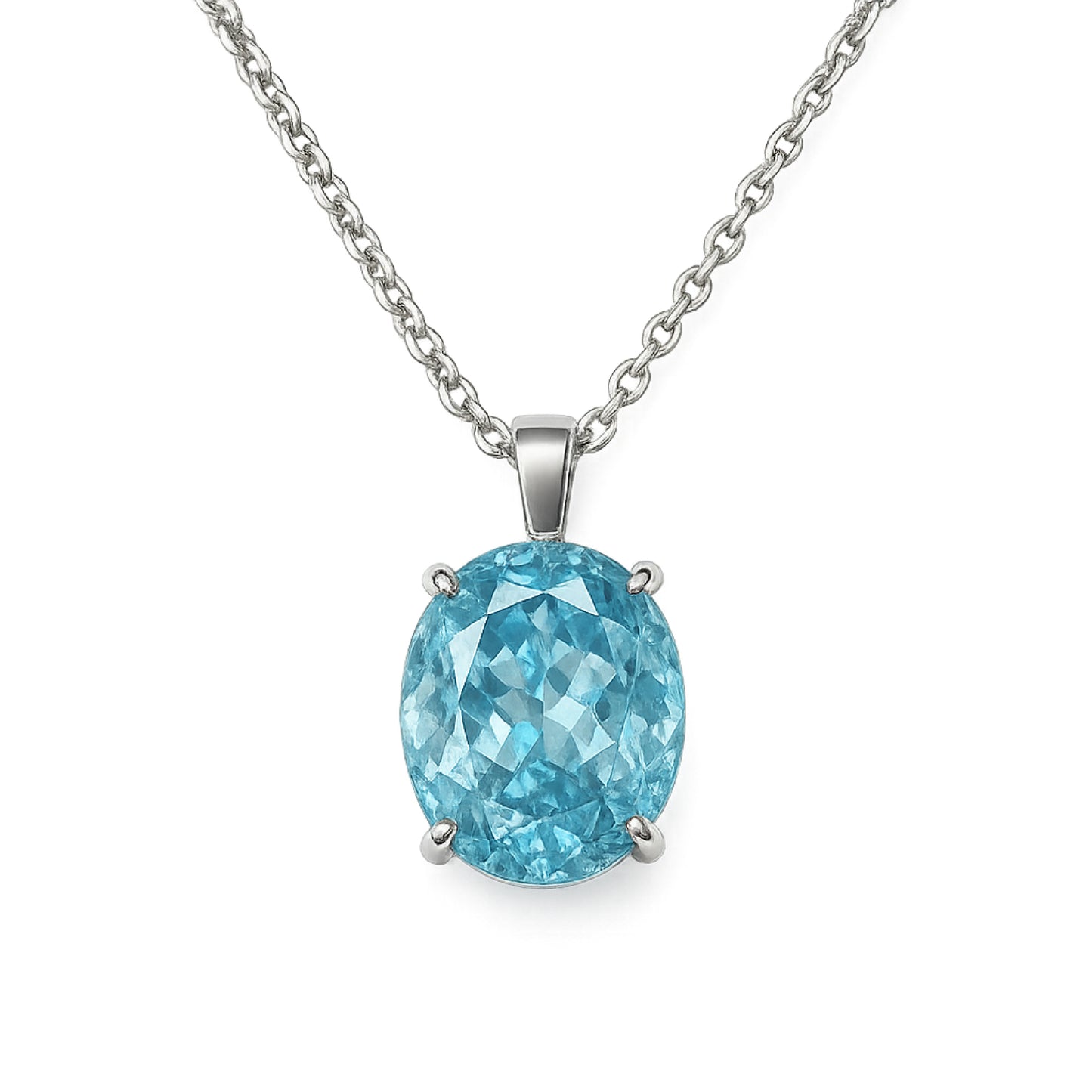 COLLANA 925 CON PENDENTE OVALE