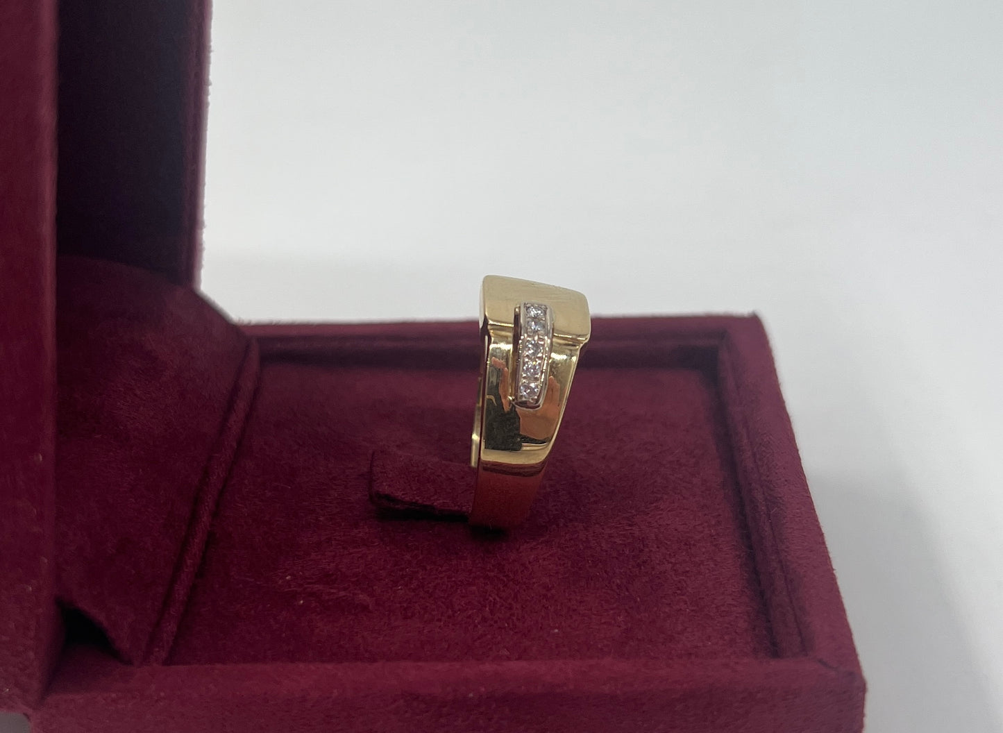 ANELLO IN ORO 18KT BICOLOR CON DIAMANTI