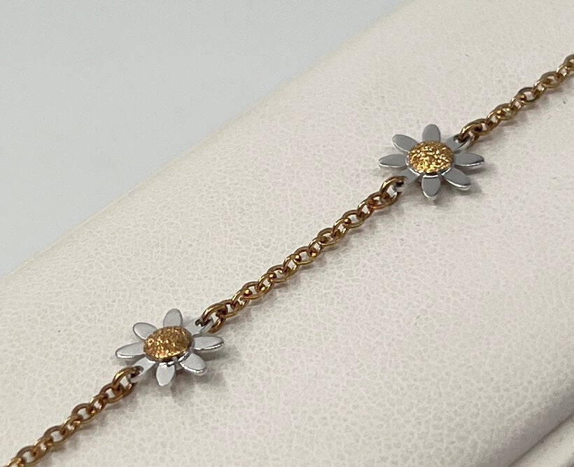 BRACCIALE 18 KT BICOLOR