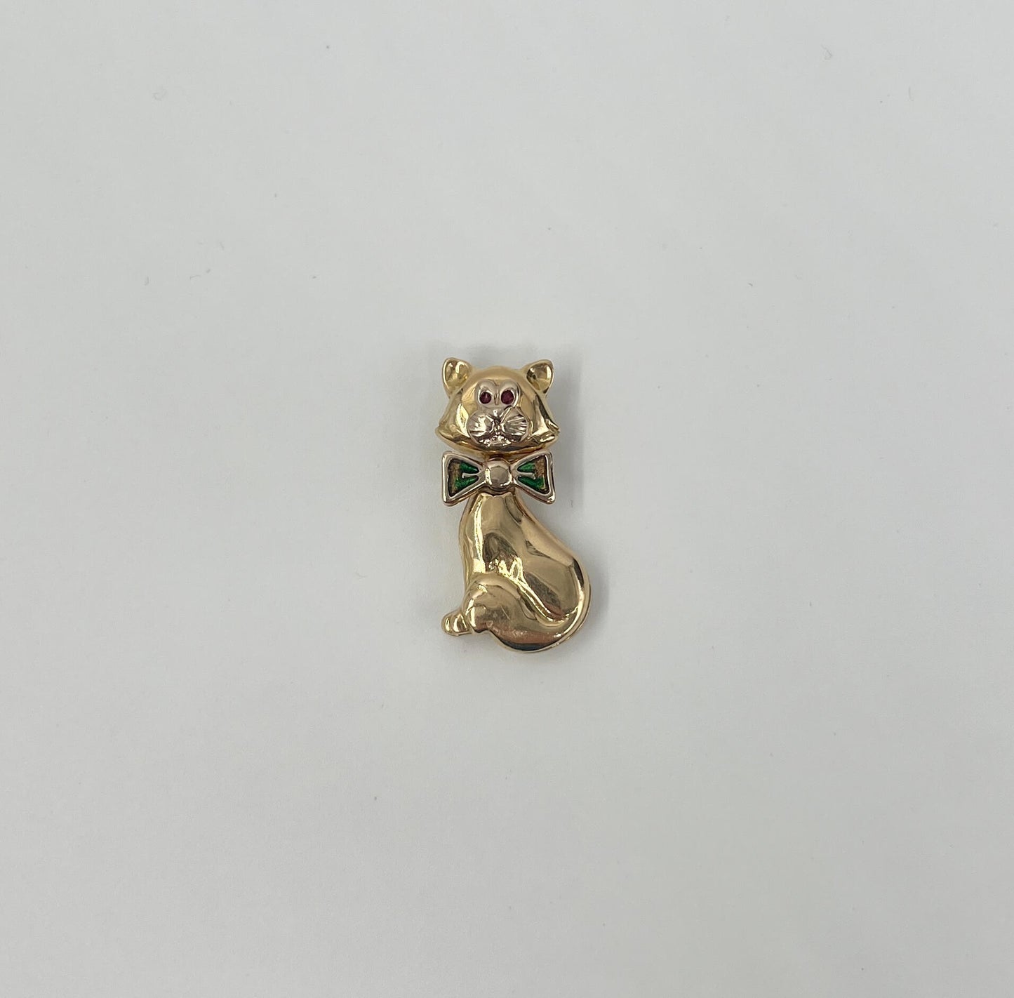 CIONDOLO GATTO ORO 18KT GIALLO