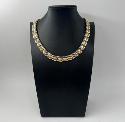COLLANA ORO 18KT BICOLOR