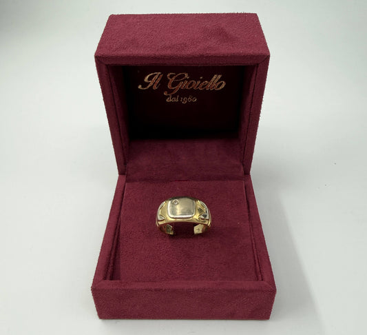 ANELLO IN ORO 18KT BICOLOR