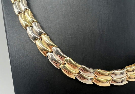 COLLANA ORO 18KT BICOLOR