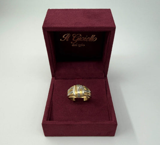 ANELLO IN ORO 18KT BICOLOR