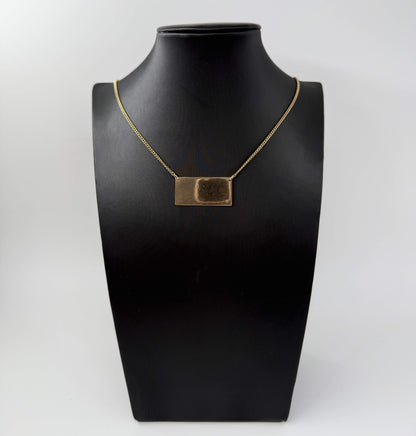 COLLANA ORO 18KT GIALLA CON DIAMANTE