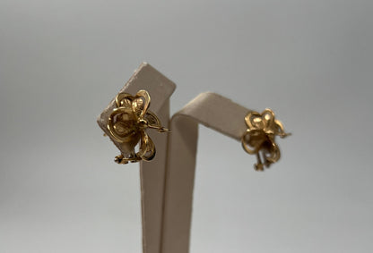 COPPIA DI ORECCHINI ORO 18KT GIALLO