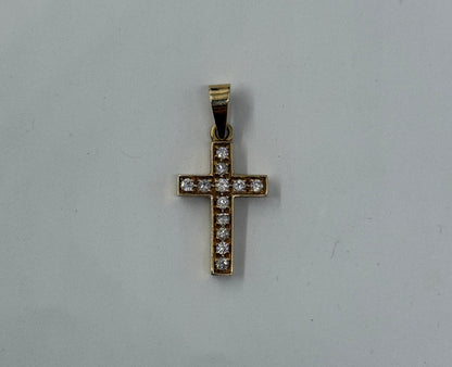 CIONDOLO ORO 18KT GIALLO CON DIAMANTI