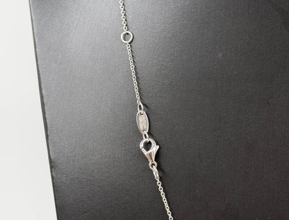 COLLANA ORO 18KT BIANCA CON DIAMANTI