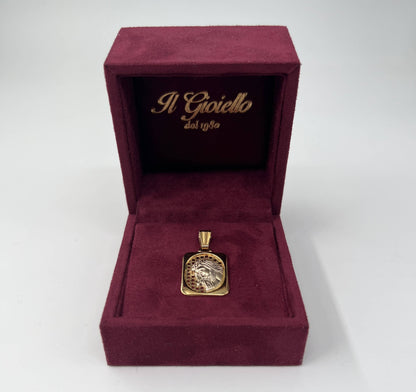 CIONDOLO ORO 18KT BICOLOR