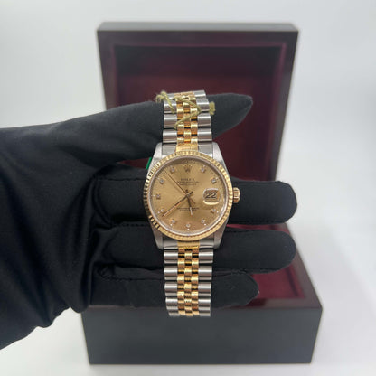 ROLEX DATE-JUST ACCIAIO ORO