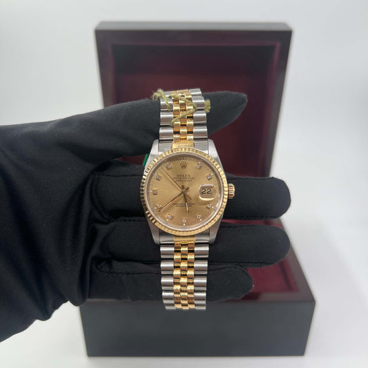 ROLEX DATE-JUST ACCIAIO ORO