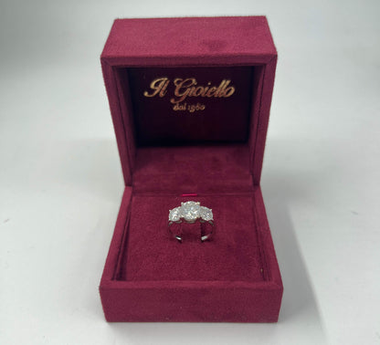 ANELLO TRILOGY IN ORO 18KT BIANCO