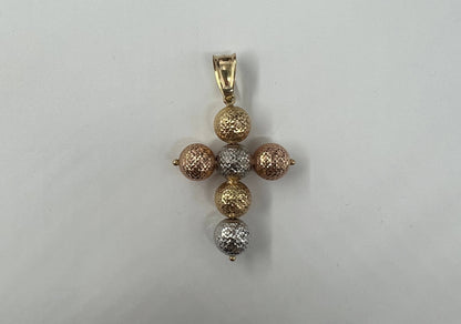 CIONDOLO ORO 18KT TRICOLOR