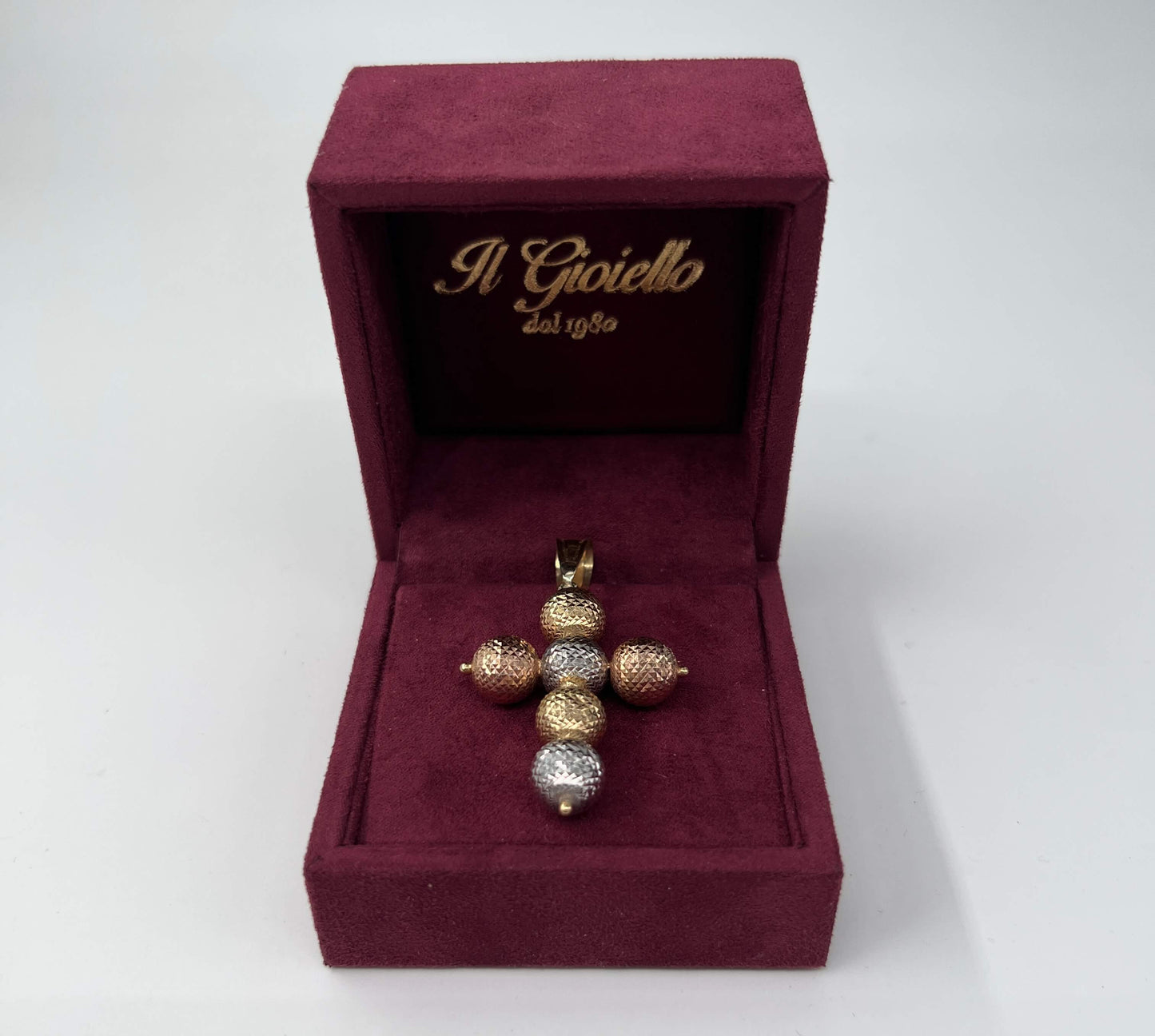 CIONDOLO ORO 18KT TRICOLOR