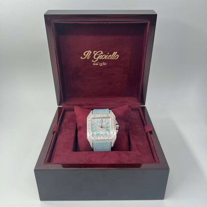 CARTIER SANTOS XL CUSTOM "TIFFANY"