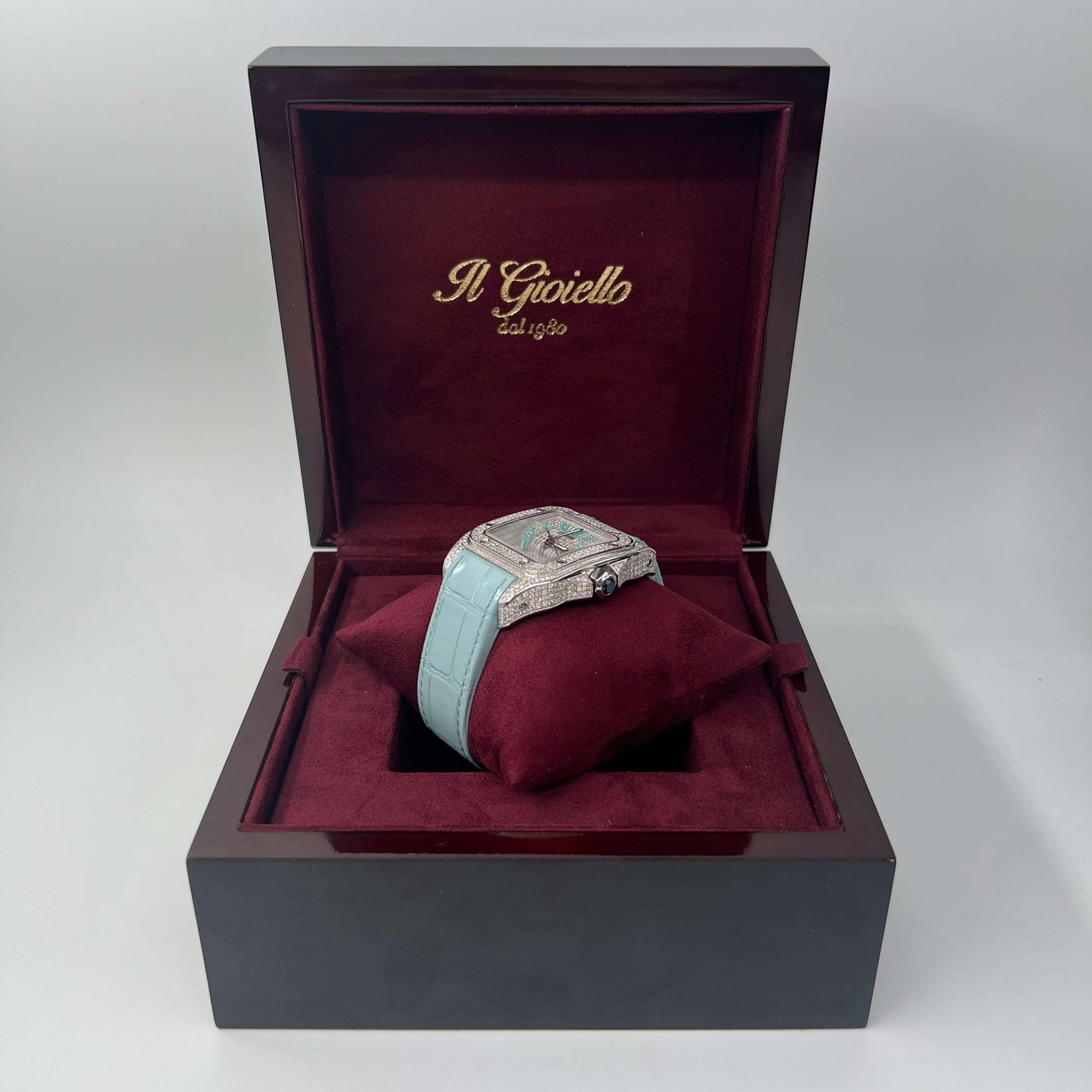 CARTIER SANTOS XL CUSTOM "TIFFANY"