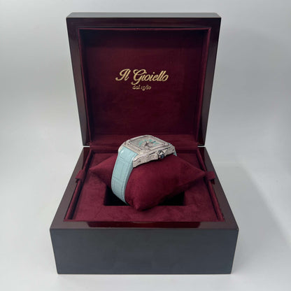 CARTIER SANTOS XL CUSTOM "TIFFANY"