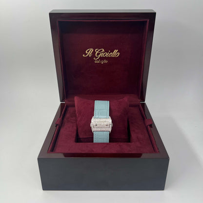 CARTIER SANTOS XL CUSTOM "TIFFANY"