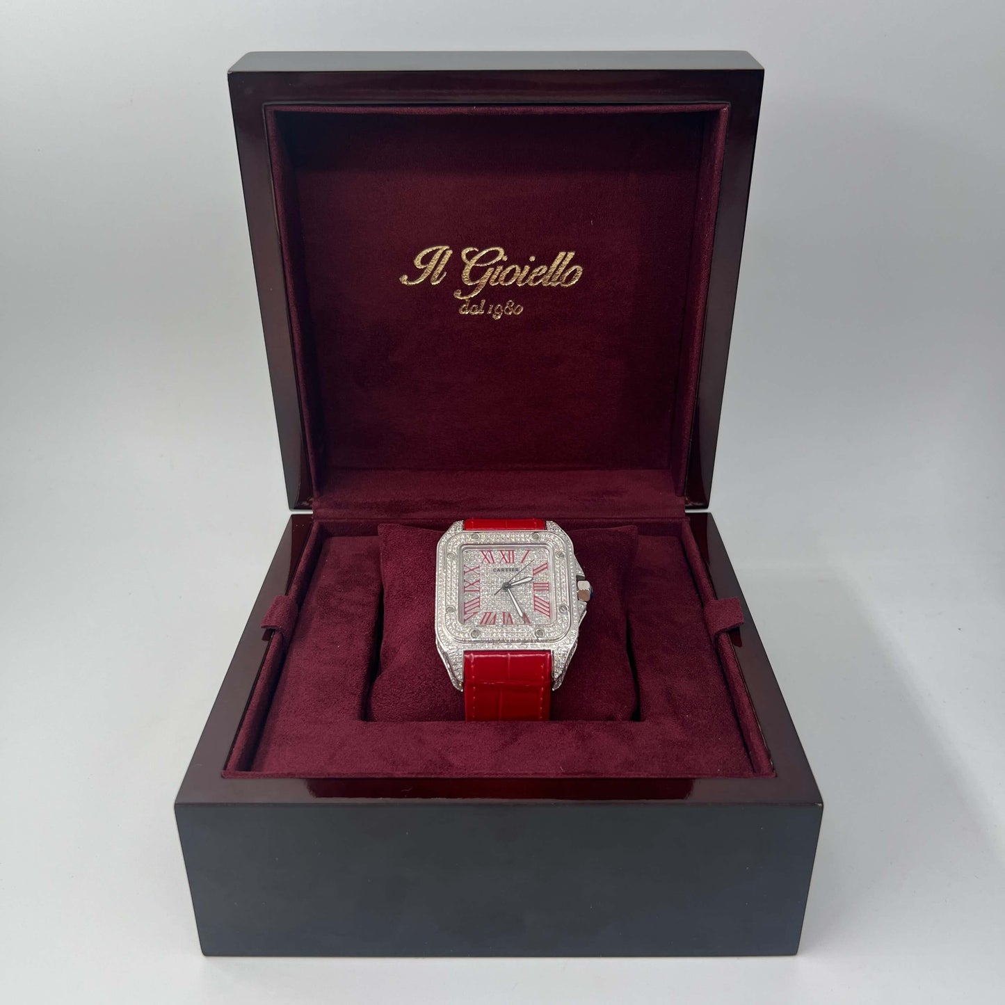 CARTIER SANTOS XL CUSTOM "RED"