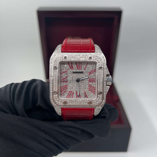 CARTIER SANTOS XL CUSTOM "RED"