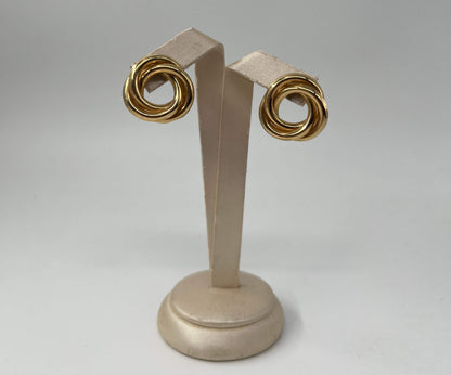 COPPIA DI ORECCHINI ORO 18KT GIALLO