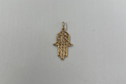 CIONDOLO ORO 18KT GIALLO CON DIAMANTI